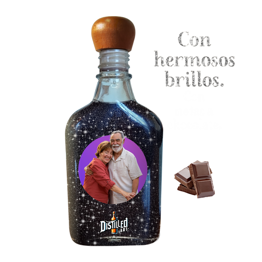 Chocolate con brillos